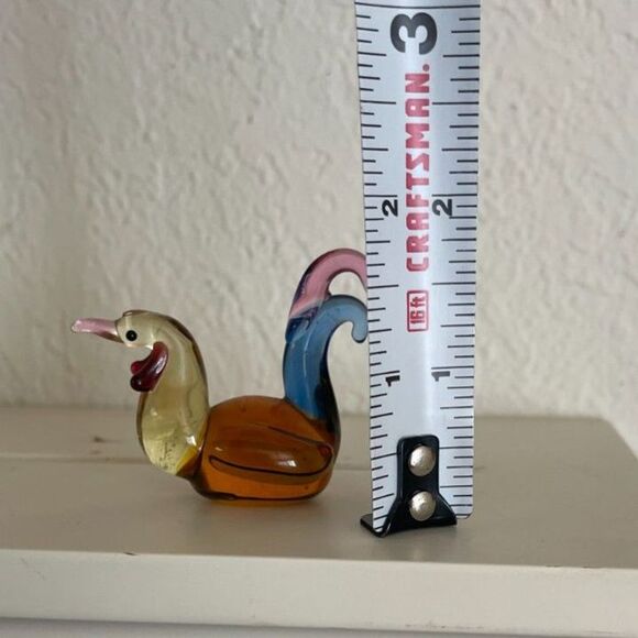 Ganz World Miniature Mini Glass HEN Chicken Rooster Collectible Figurine 1 3/4" - Picture 4 of 6